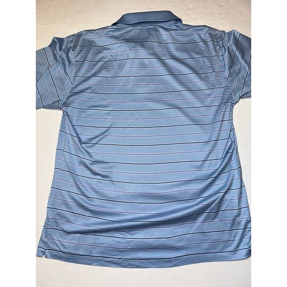 Nike Golf Tiger Woods Light Blue Polo Mens Size Large Chest Logo - Picture 7 of 7